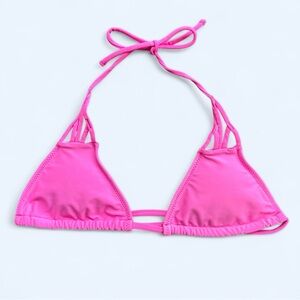 Forever 21 Strappy Triangle Bikini Top in Pink Size Small